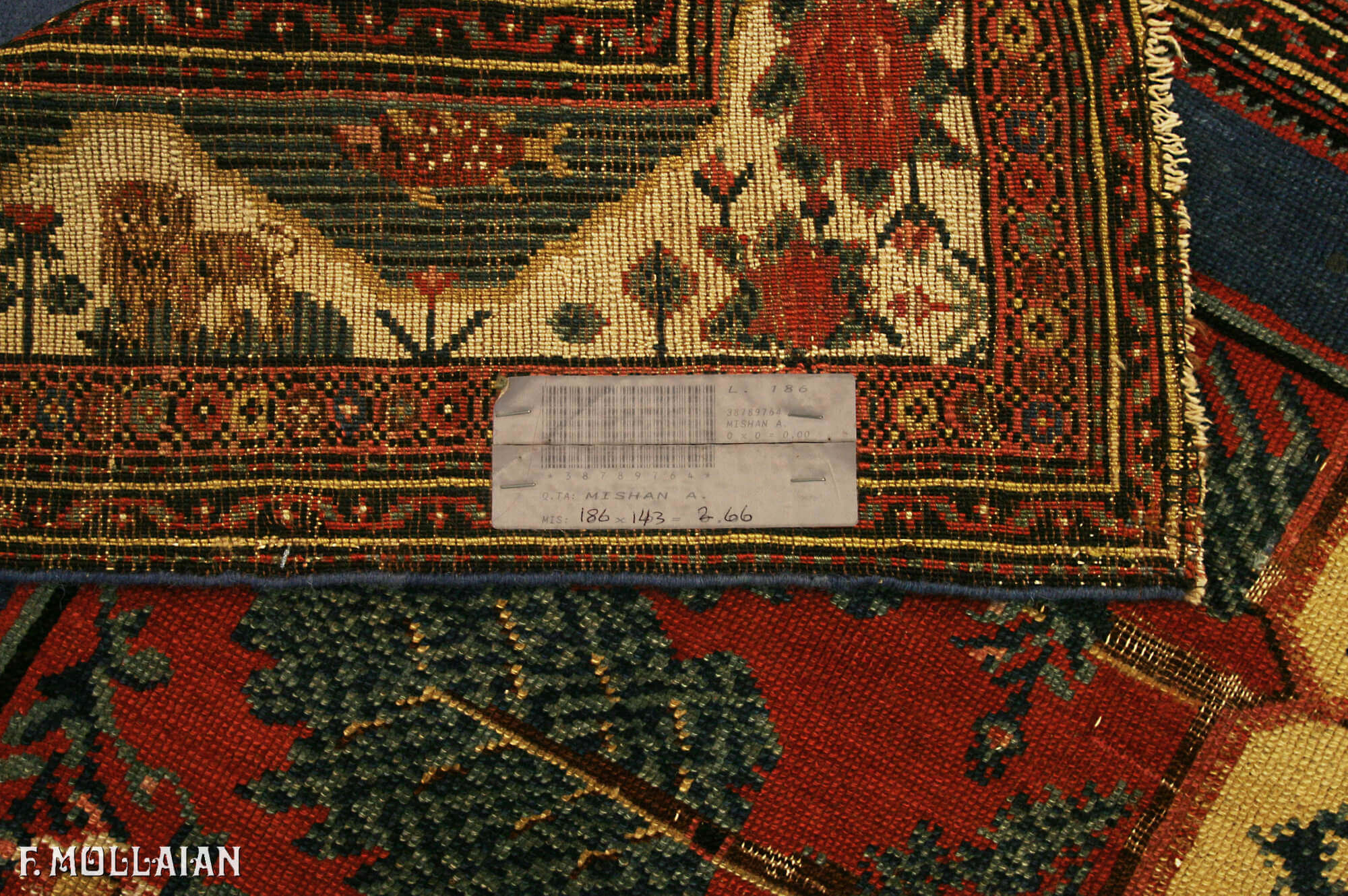Pictorial Antique Persian Mishan Rug n°:38789764